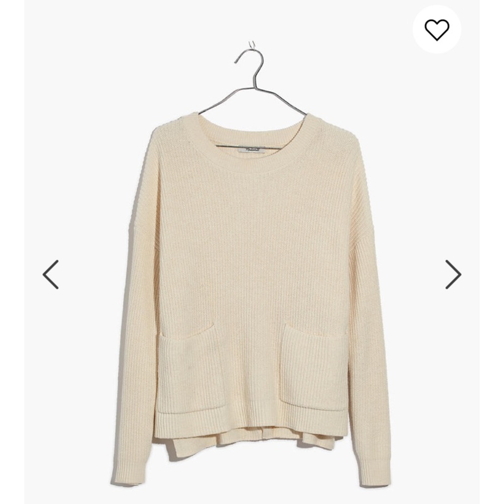 Madewell patch pocket pullover sweater